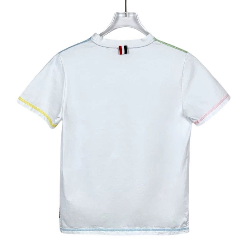 Thom Browne Thom Browne Short Sleeve T-Shirt with Colored Edges - dmc Size US S / EU 44-46 / 1 - 2 Thumbnail