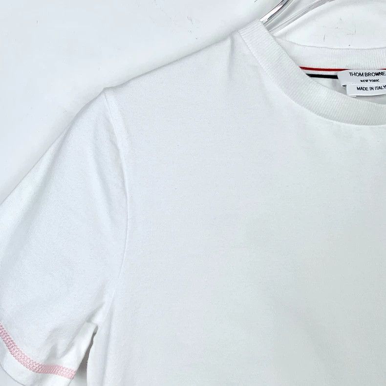 Thom Browne Thom Browne Short Sleeve T-Shirt with Colored Edges - dmc Size US S / EU 44-46 / 1 - 3 Thumbnail