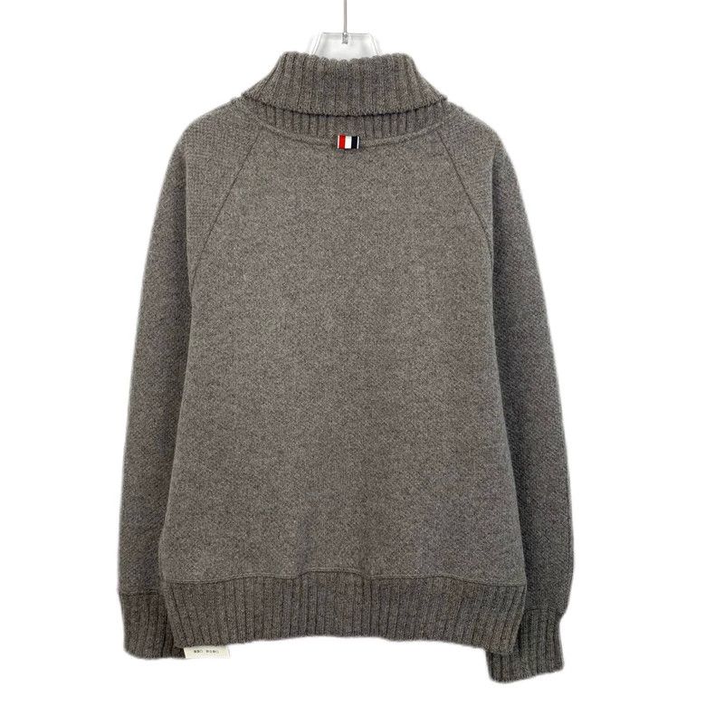 Thom Browne Thom Browne Zip Knit Jacket in Gray - dmc Size US S / EU 44-46 / 1 - 2 Thumbnail