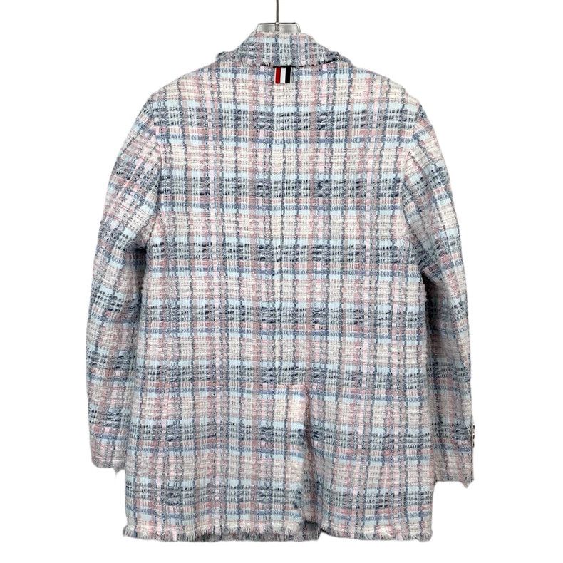 Thom Browne Thom Browne Double-Breasted Wool Coat - dmc Size US M / EU 48-50 / 2 - 2 Thumbnail