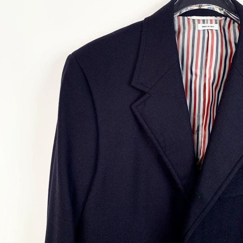 Thom Browne Thom Browne Navy Long Sleeve Coat XS Size - dmc Size US XS / EU 42 / 0 - 3 Thumbnail