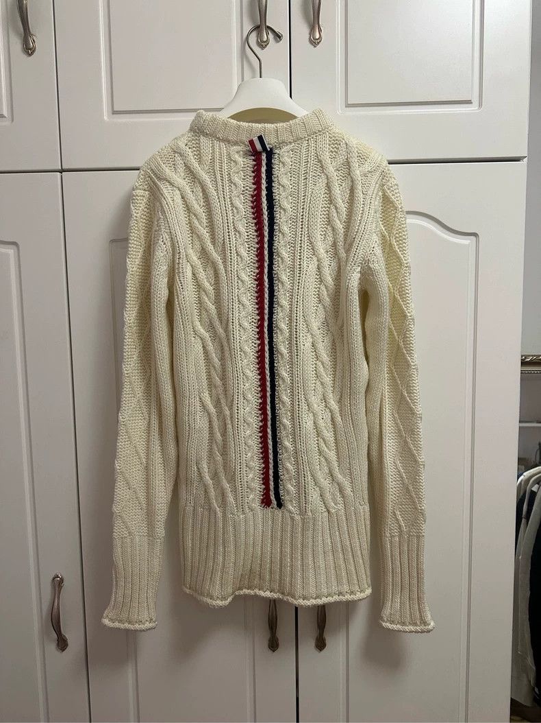 Thom Browne Cable Knit Wool Sweater - dmc
