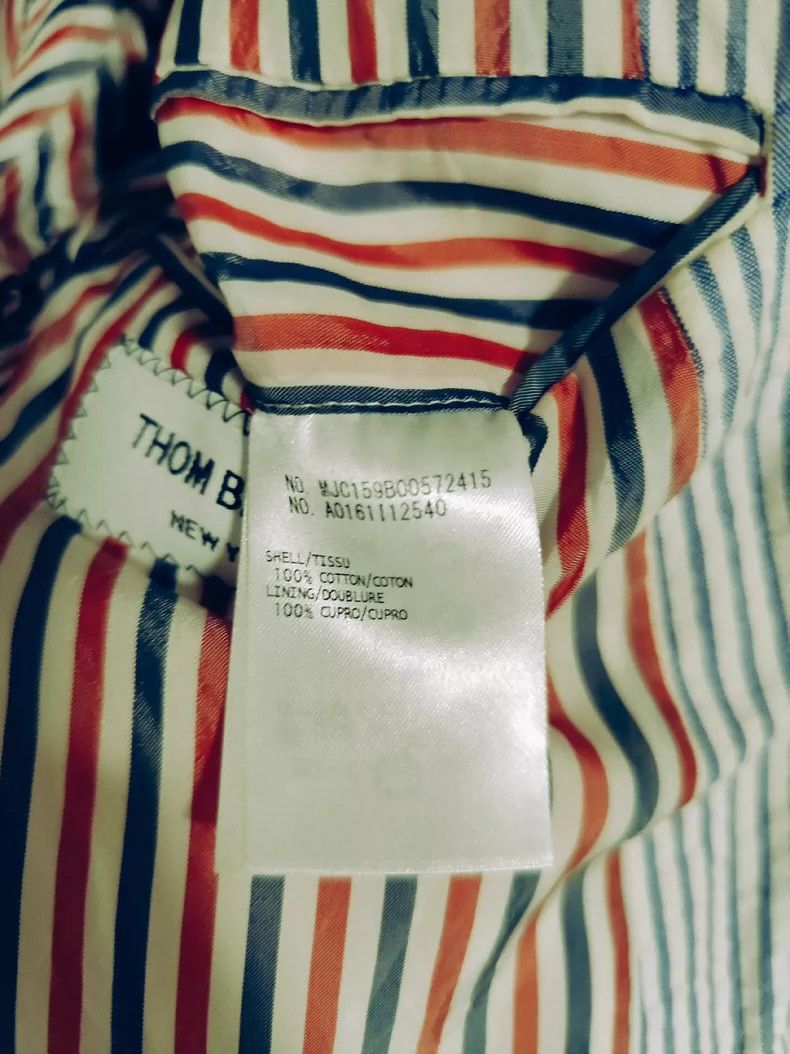 Thom Browne Thom Browne Striped Suit Jacket Size 0 - dmc Size US XXS / EU 40 - 5 Thumbnail