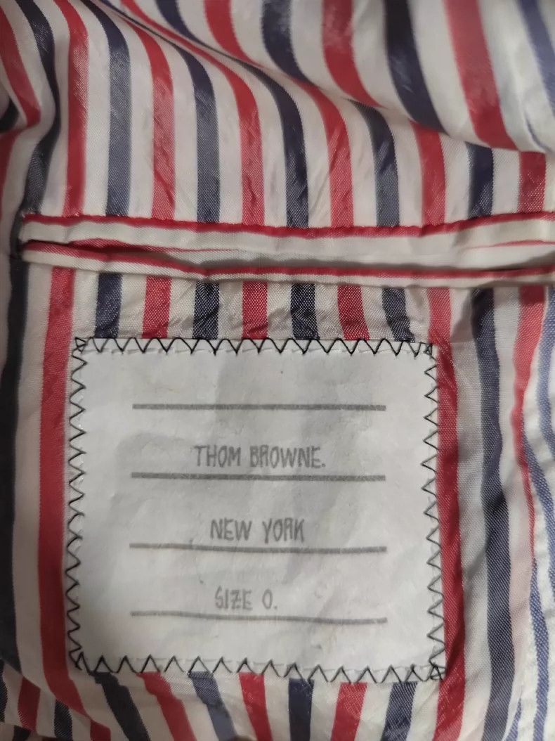 Thom Browne Thom Browne Striped Suit Jacket Size 0 - dmc Size US XXS / EU 40 - 3 Thumbnail