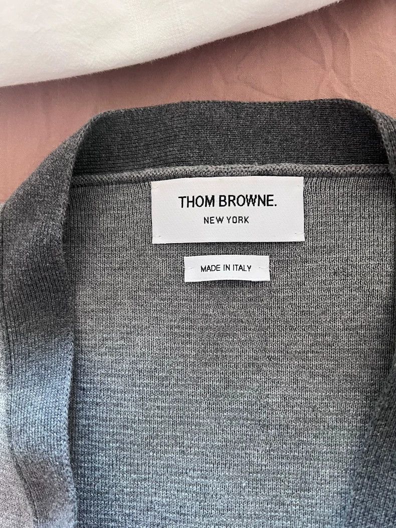 Thom Browne Thom Browne Colorblock Cardigan for Men - dmc Size US M / EU 48-50 / 2 - 2 Thumbnail