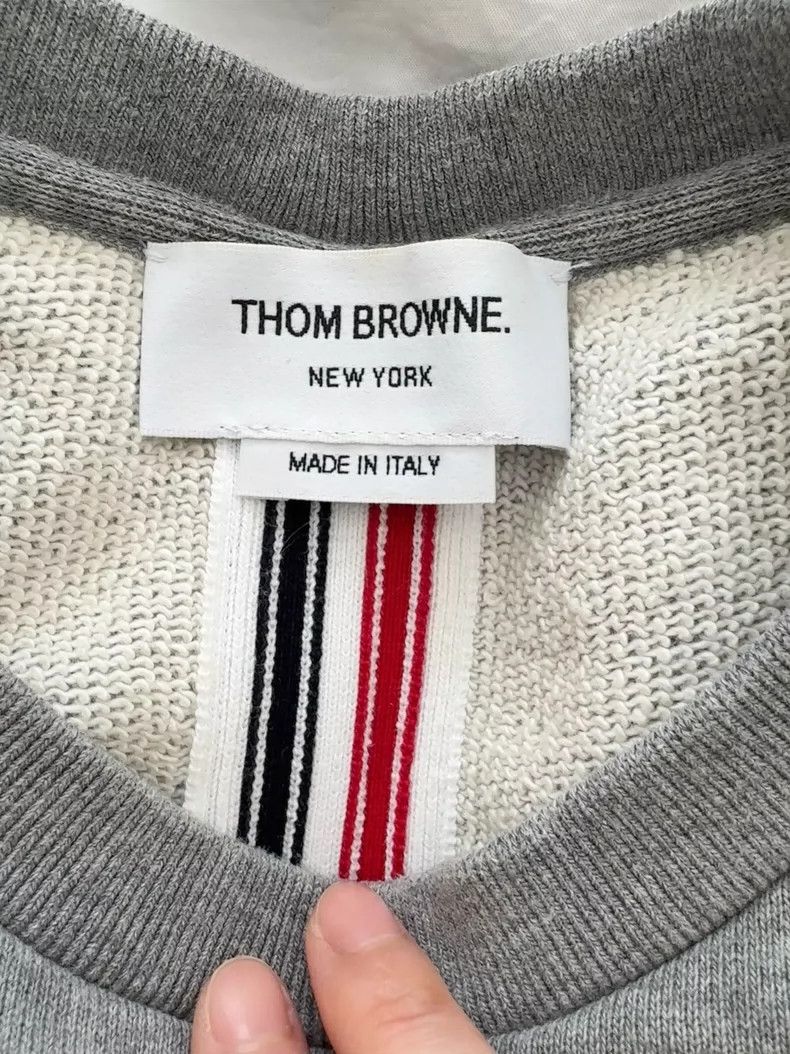 Thom Browne Thom Browne Grey Sweatshirt for Unisex - dmc Size US S / EU 44-46 / 1 - 3 Thumbnail
