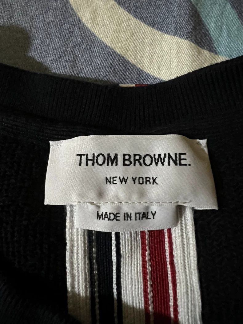 Thom Browne Thom Browne Classic Color Stripe Sweatshirt - dmc Size US M / EU 48-50 / 2 - 4 Thumbnail