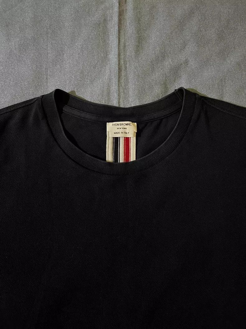 Thom Browne Thom Browne Back Stripe Short Sleeve T-Shirt - dmc Size US S / EU 44-46 / 1 - 2 Thumbnail
