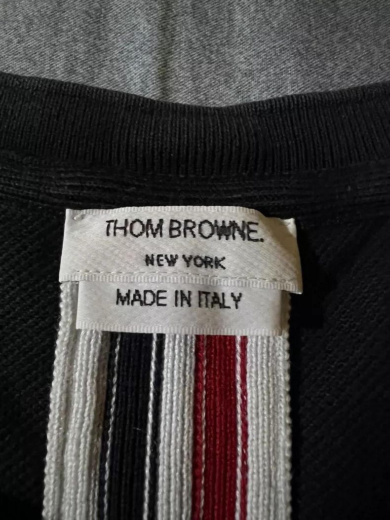 Thom Browne Thom Browne Back Stripe Short Sleeve T-Shirt - dmc Size US S / EU 44-46 / 1 - 3 Thumbnail