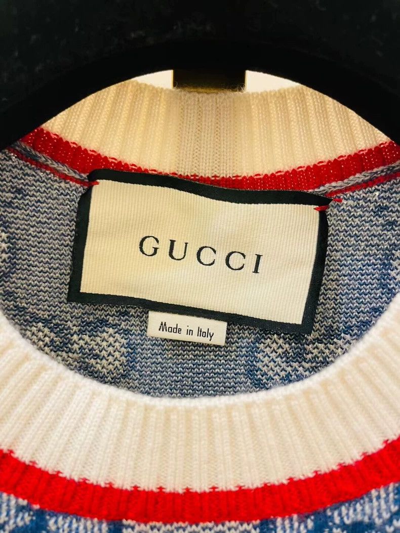 Gucci Gucci Blue Logo Knit Dress Size S - dmc Size US S / EU 44-46 / 1 - 2 Thumbnail