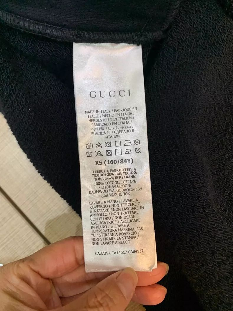 Gucci Gucci Long Black Hoodie Dress with Logo - dmc Size US XS / EU 42 / 0 - 6 Thumbnail