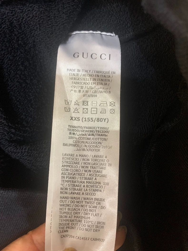 Gucci Classic Black Gucci Sweatshirt with Sequins - dmc Size US XXS / EU 40 - 6 Thumbnail