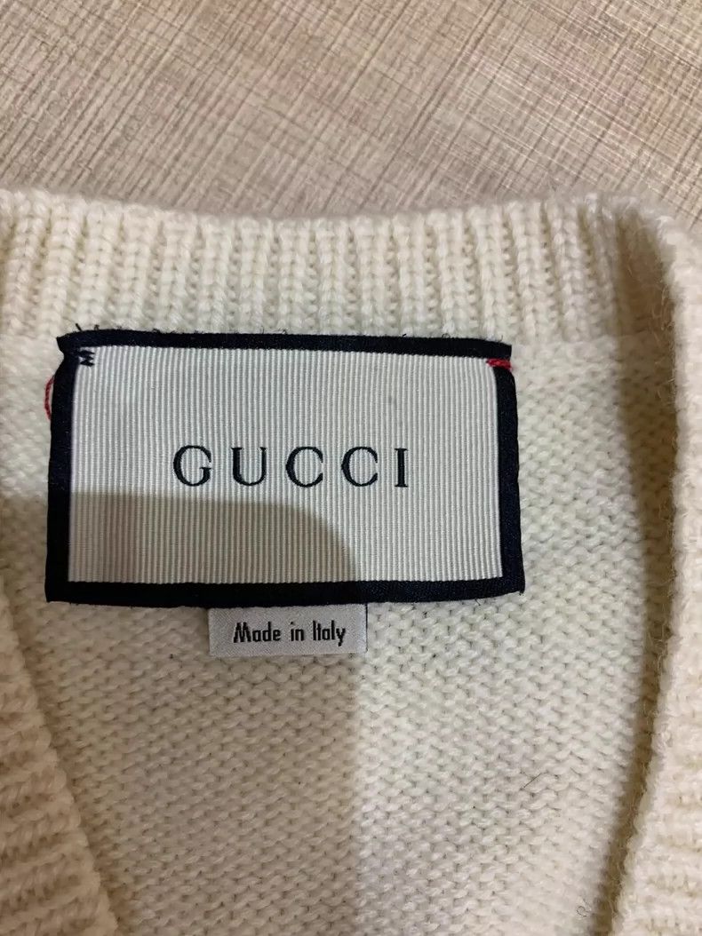 Gucci Gucci Knitted Sweater with Bee Design - dmc Size US XS / EU 42 / 0 - 3 Thumbnail