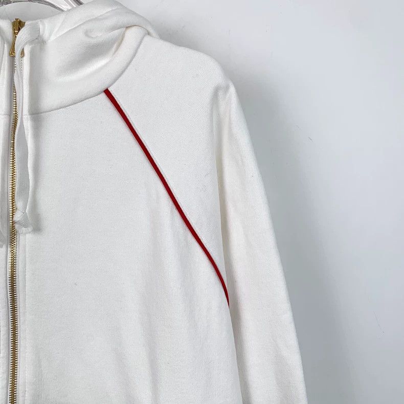 Gucci Gucci White Stripe Hooded Sweatshirt - dmc Size US XXL / EU 58 / 5 - 3 Thumbnail