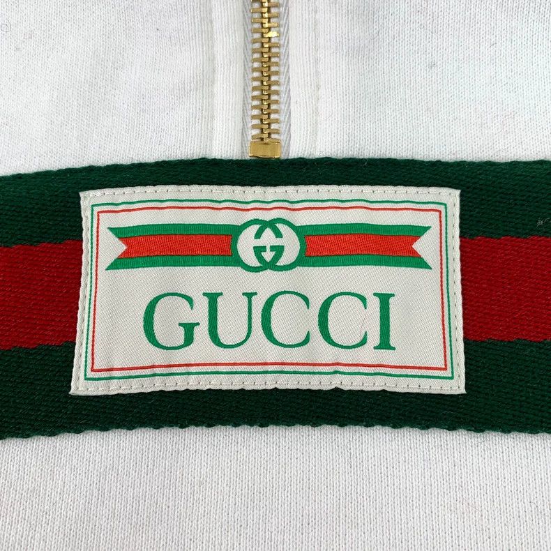 Gucci Gucci White Stripe Hooded Sweatshirt - dmc Size US XXL / EU 58 / 5 - 6 Thumbnail
