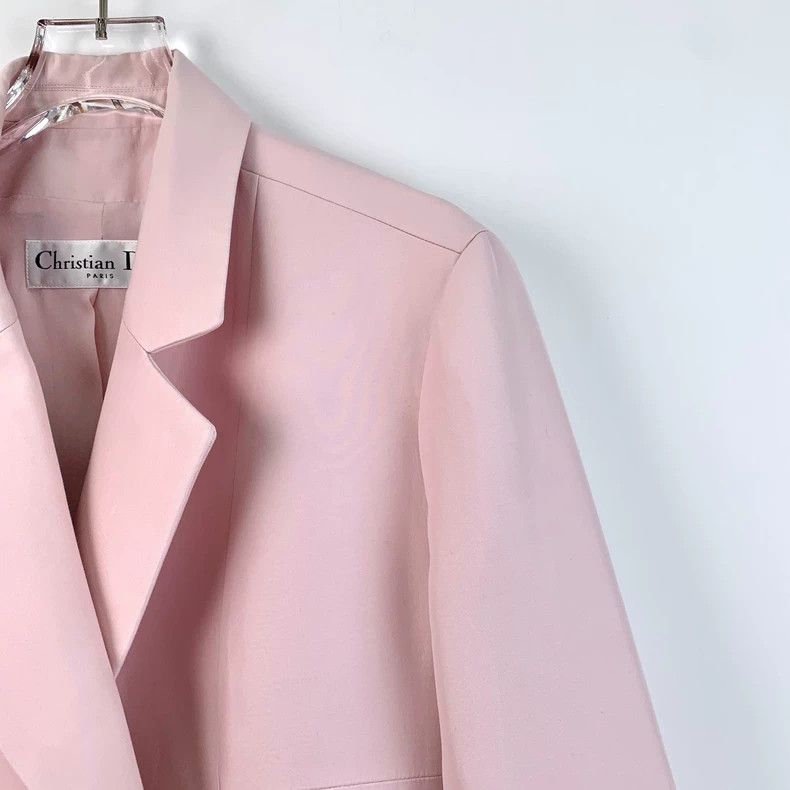 Dior Christian Dior Pink Double-Breasted Blazer - dmc Size US M / EU 48-50 / 2 - 3 Thumbnail