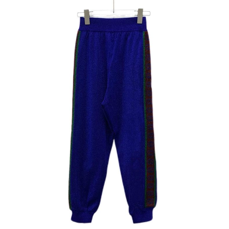 Gucci Gucci Blue Logo Knit Athletic Pants - dmc Size US 26 / EU 42 - 2 Thumbnail
