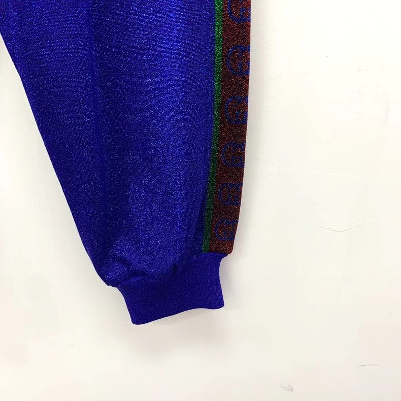Gucci Gucci Blue Logo Knit Athletic Pants - dmc Size US 26 / EU 42 - 5 Thumbnail