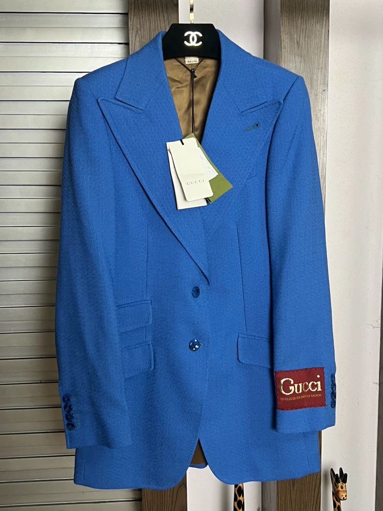 Gucci Gucci Logo Wool Suit Jacket with Tag - dmc Size US S / EU 44-46 / 1 - 3 Thumbnail