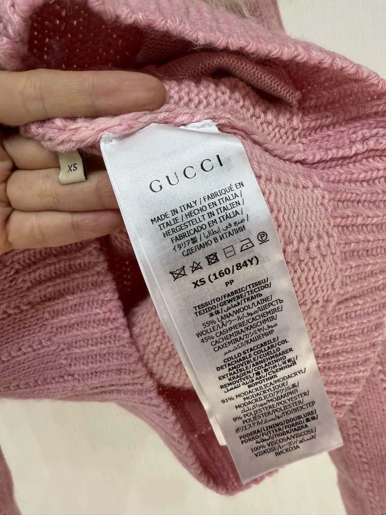 Gucci New Gucci Cardigan with Detachable Fur Collar - dmc Size US XS / EU 42 / 0 - 5 Thumbnail