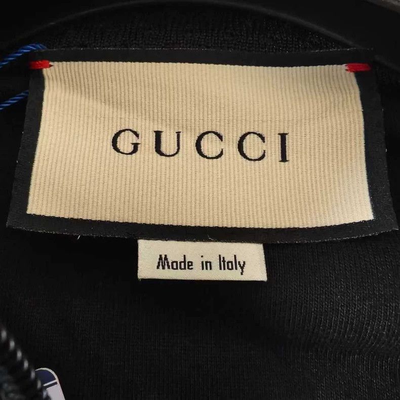 Gucci GUCCI Black Zippered Long Sleeve Jacket for Men - dmc Size US L / EU 52-54 / 3 - 3 Thumbnail