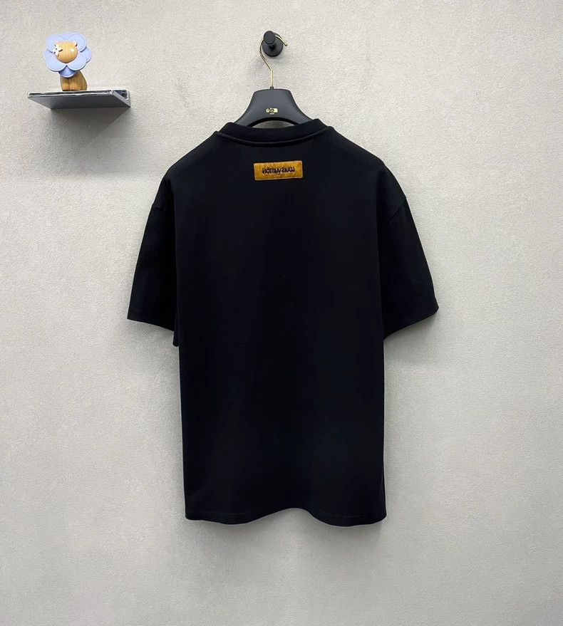 Louis Vuitton LV Pearl Embroidery Black Short Sleeve Shirt - dmc Size US L / EU 52-54 / 3 - 2 Thumbnail