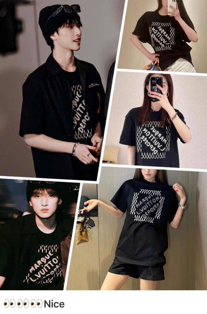 Louis Vuitton LV Pearl Embroidery Black Short Sleeve Shirt - dmc Size US L / EU 52-54 / 3 - 7 Thumbnail