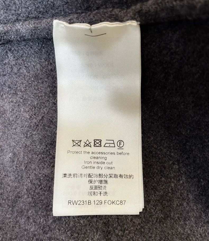 Louis Vuitton Gray Long Knit Coat Size S Comfortable Fabric - dmc Size US S / EU 44-46 / 1 - 6 Thumbnail