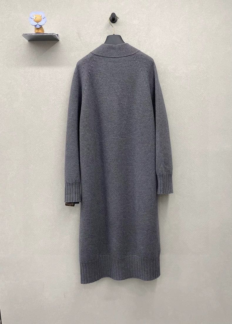 Louis Vuitton Gray Long Knit Coat Size S Comfortable Fabric - dmc Size US S / EU 44-46 / 1 - 2 Thumbnail
