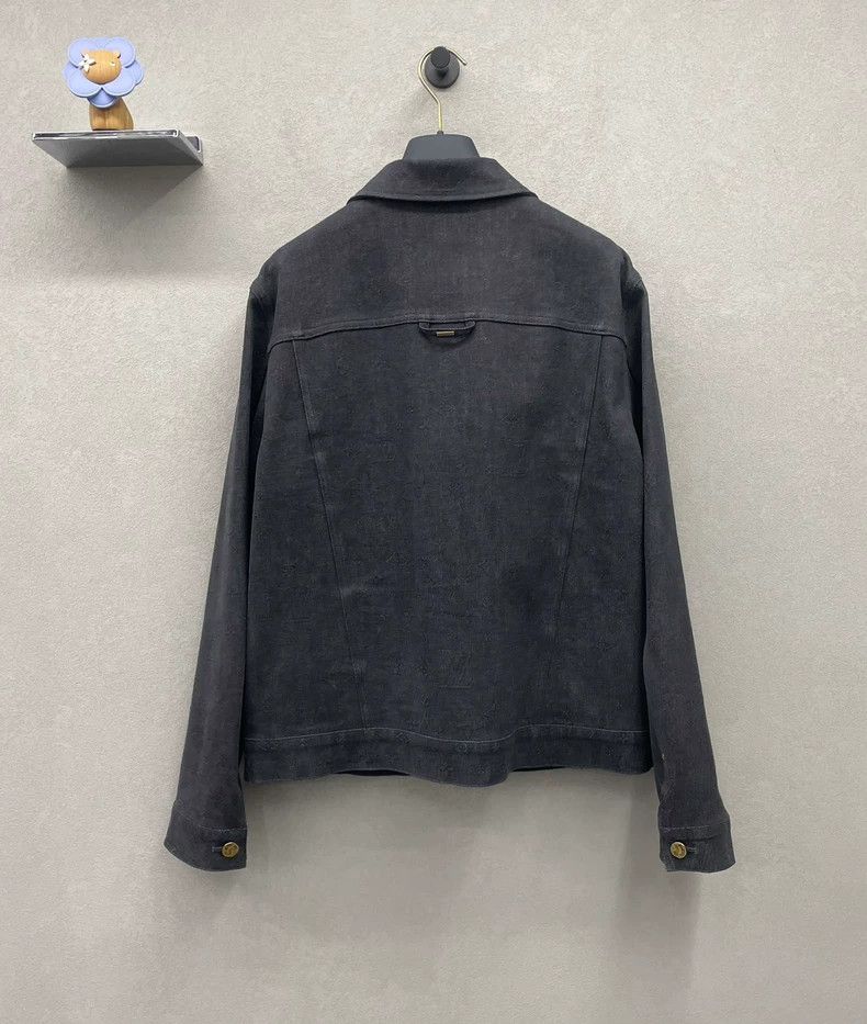 Louis Vuitton Louis Vuitton Black Grey Denim Jacket - dmc Size US XXL / EU 58 / 5 - 2 Thumbnail