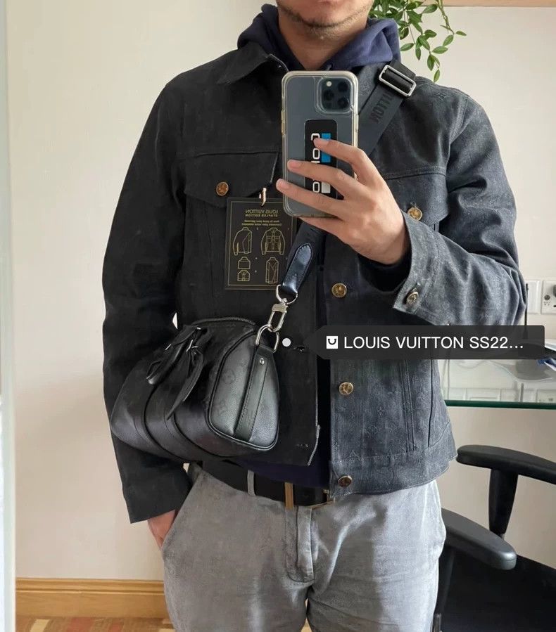 Louis Vuitton Louis Vuitton Black Grey Denim Jacket - dmc Size US XXL / EU 58 / 5 - 7 Thumbnail