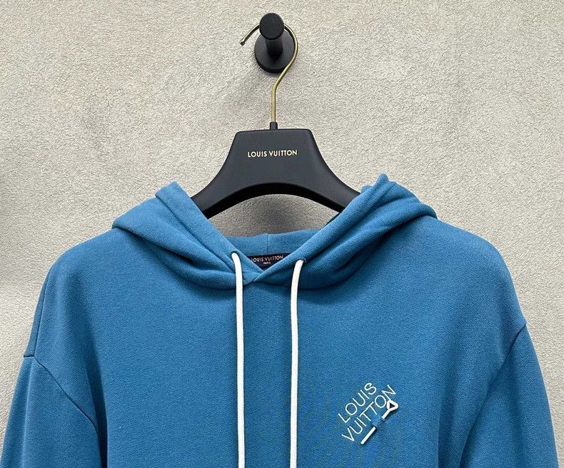 Louis Vuitton Blue Hooded Sweatshirt Unisex Size S - dmc Size US S / EU 44-46 / 1 - 4 Thumbnail