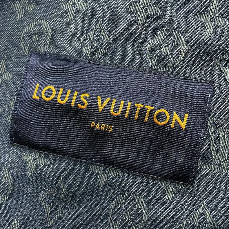 Louis Vuitton Blue Denim Jacket with LV Logo - dmc Size US L / EU 52-54 / 3 - 5 Thumbnail
