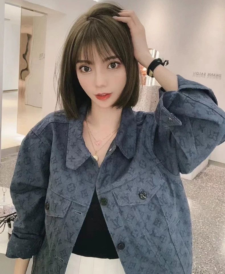 Louis Vuitton Blue Denim Jacket with LV Logo - dmc Size US L / EU 52-54 / 3 - 7 Thumbnail