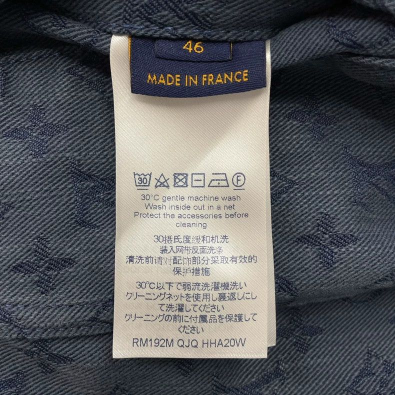 Louis Vuitton Blue Denim Jacket with LV Logo - dmc Size US L / EU 52-54 / 3 - 4 Thumbnail