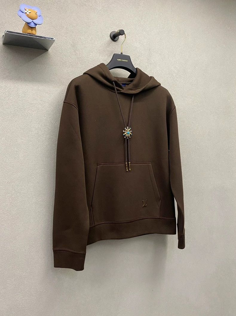 Louis Vuitton Brown Hoodie with Stylish Design and Features - dmc Size US S / EU 44-46 / 1 - 3 Thumbnail