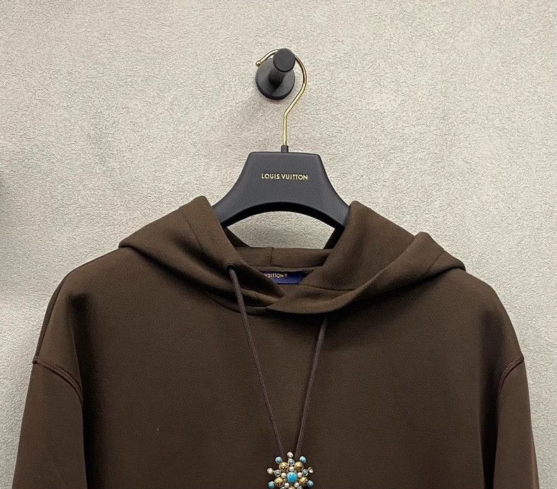 Louis Vuitton Brown Hoodie with Stylish Design and Features - dmc Size US S / EU 44-46 / 1 - 4 Thumbnail