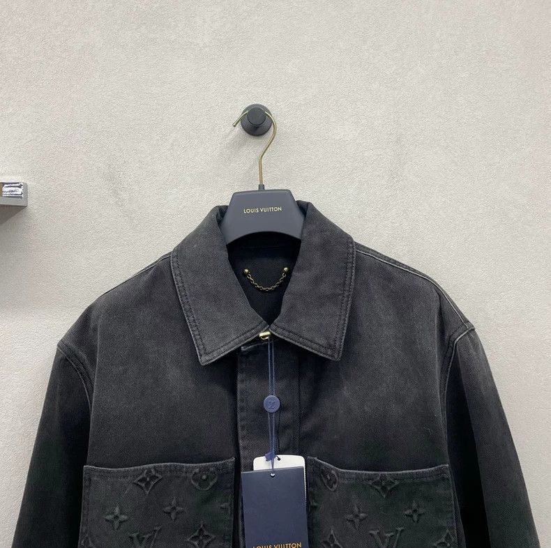 Louis Vuitton New LV Black Denim Jacket for Men - dmc Size US L / EU 52-54 / 3 - 4 Thumbnail
