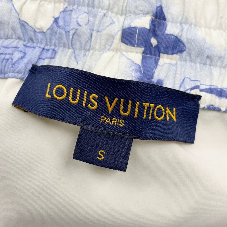 Louis Vuitton Blue Patterned Shorts from LV Ink Series - dmc Size US 26 / EU 42 - 5 Thumbnail