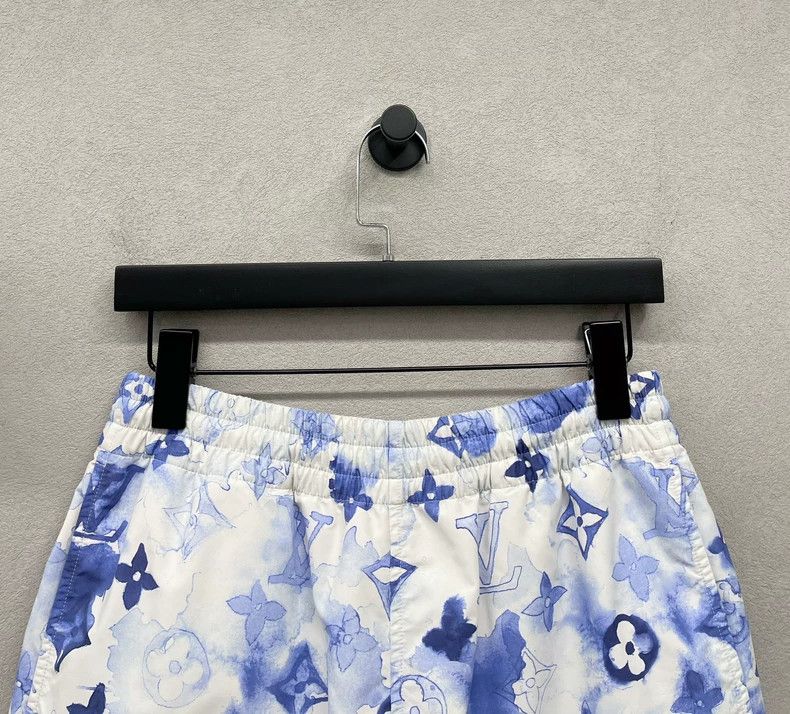 Louis Vuitton Blue Patterned Shorts from LV Ink Series - dmc Size US 26 / EU 42 - 4 Thumbnail