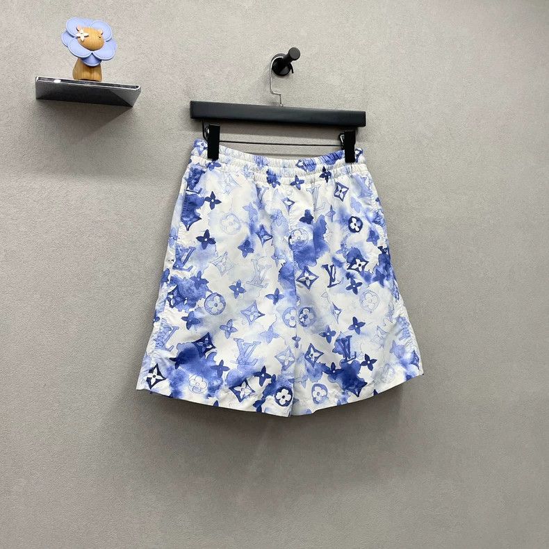 Louis Vuitton Blue Patterned Shorts from LV Ink Series - dmc Size US 26 / EU 42 - 3 Thumbnail