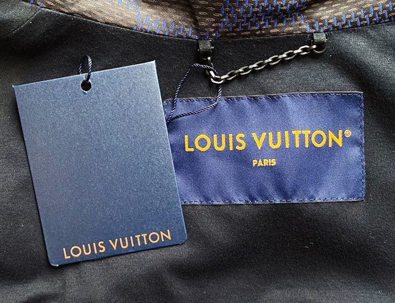 Louis Vuitton Louis Vuitton Blue Checkered Embroidered Jacket - dmc Size US L / EU 52-54 / 3 - 5 Thumbnail