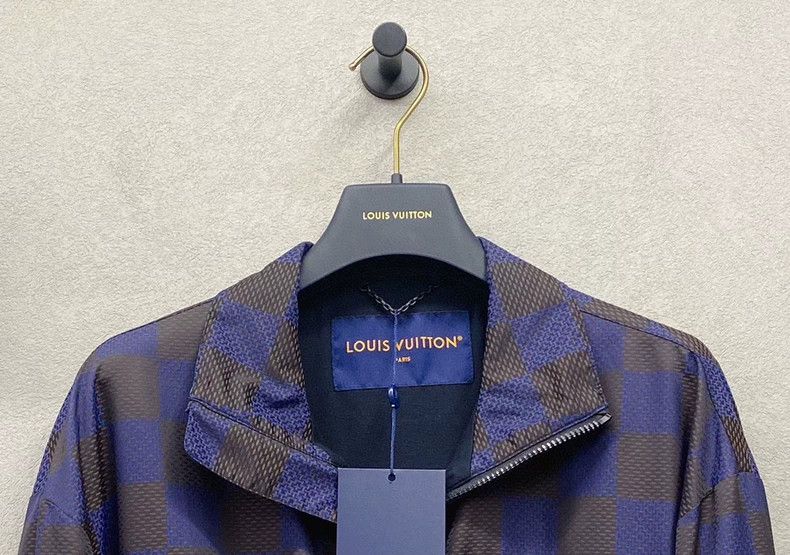 Louis Vuitton Louis Vuitton Blue Checkered Embroidered Jacket - dmc Size US L / EU 52-54 / 3 - 4 Thumbnail