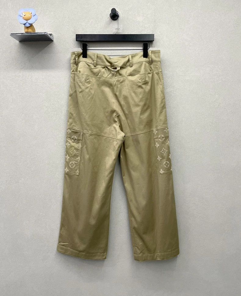 Louis Vuitton Khaki Wide Leg Cargo Pants - dmc Size US 34 / EU 50 - 2 Thumbnail