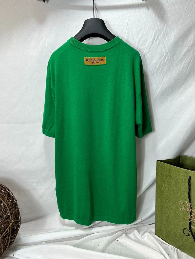 Louis Vuitton Louis Vuitton Green Short Sleeve T-Shirt - dmc Size US XL / EU 56 / 4 - 2 Thumbnail