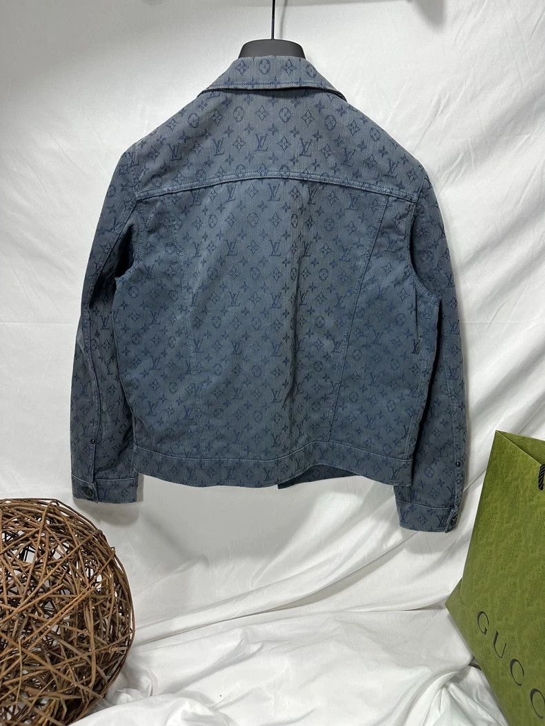 Louis Vuitton LV Monogram Denim Jacket with Classic Style - dmc Size US L / EU 52-54 / 3 - 2 Thumbnail