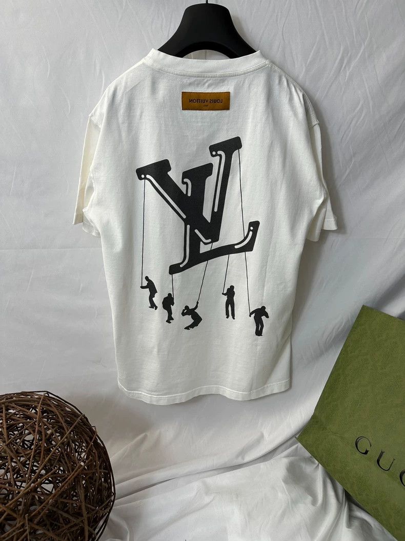 LV SS21 Print Crew Neck Short Sleeve T-Shirt - dmc