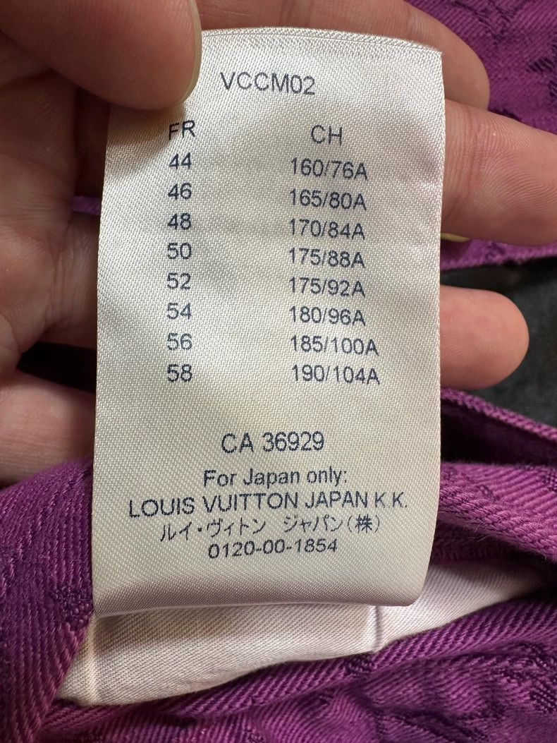 Louis Vuitton Purple Denim Jacket by LV - dmc Size US L / EU 52-54 / 3 - 6 Thumbnail