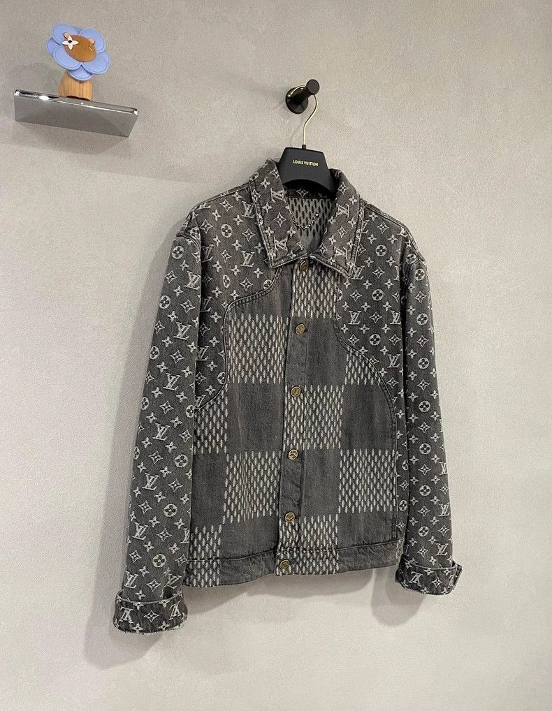 Louis Vuitton Louis Vuitton Nigo Denim Jacket with Print - dmc Size US L / EU 52-54 / 3 - 3 Thumbnail