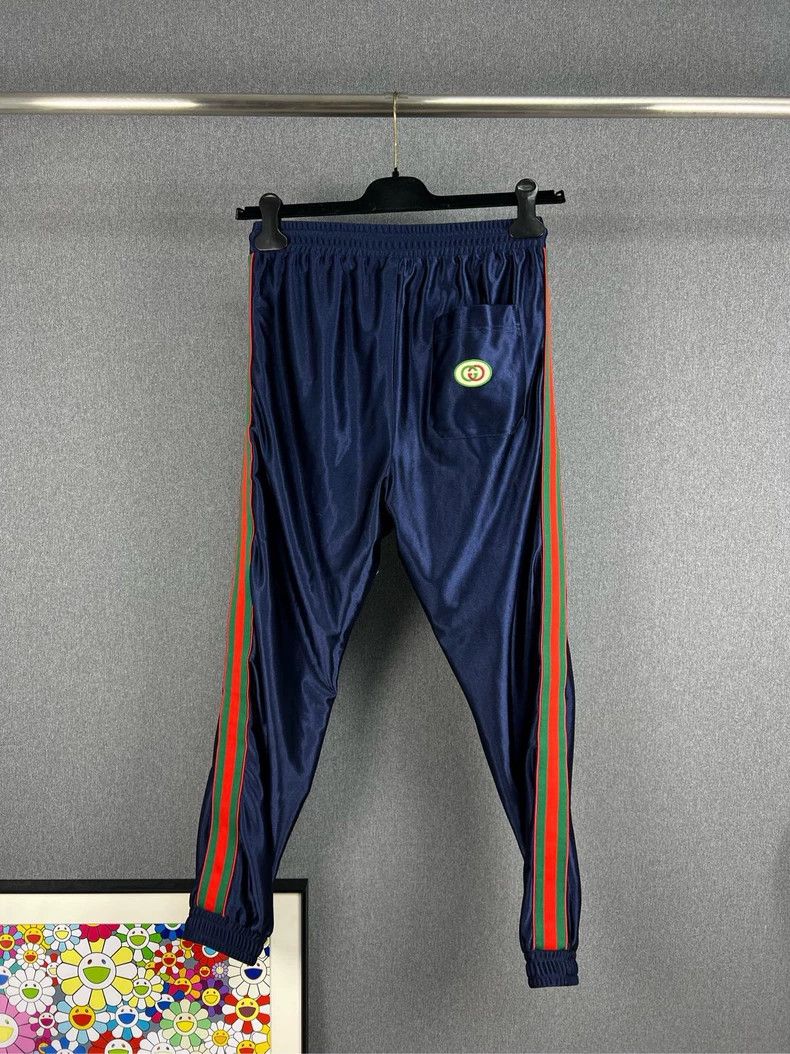 Gucci Gucci Red Green Striped Logo Sweatpants - dmc Size US 27 - 2 Thumbnail